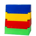 Gymnastic Vaulting Horse Equipment 4 in 1 Soft Foam Gymnastic Trapezoid Vault Horse for Jumping Skill Training