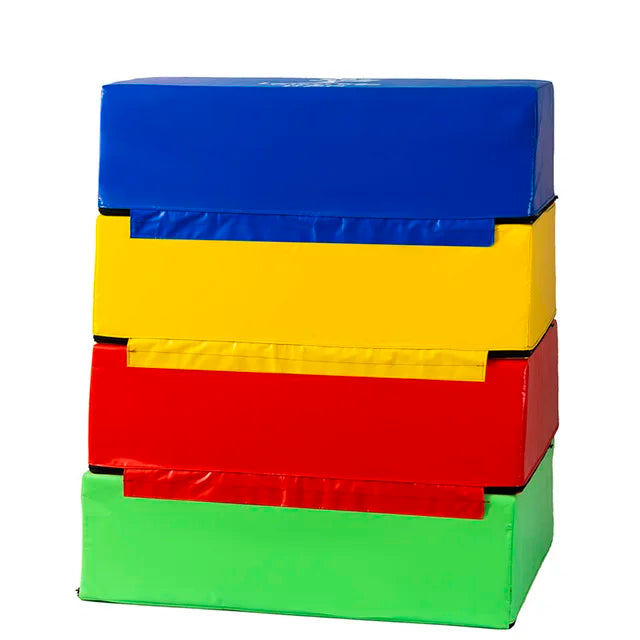 Gymnastic Vaulting Horse Equipment 4 in 1 Soft Foam Gymnastic Trapezoid Vault Horse for Jumping Skill Training