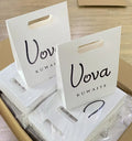 2025 Custom Luxury White Shopping Paper Bags for the Boutique Collection Gift Packaging Bags