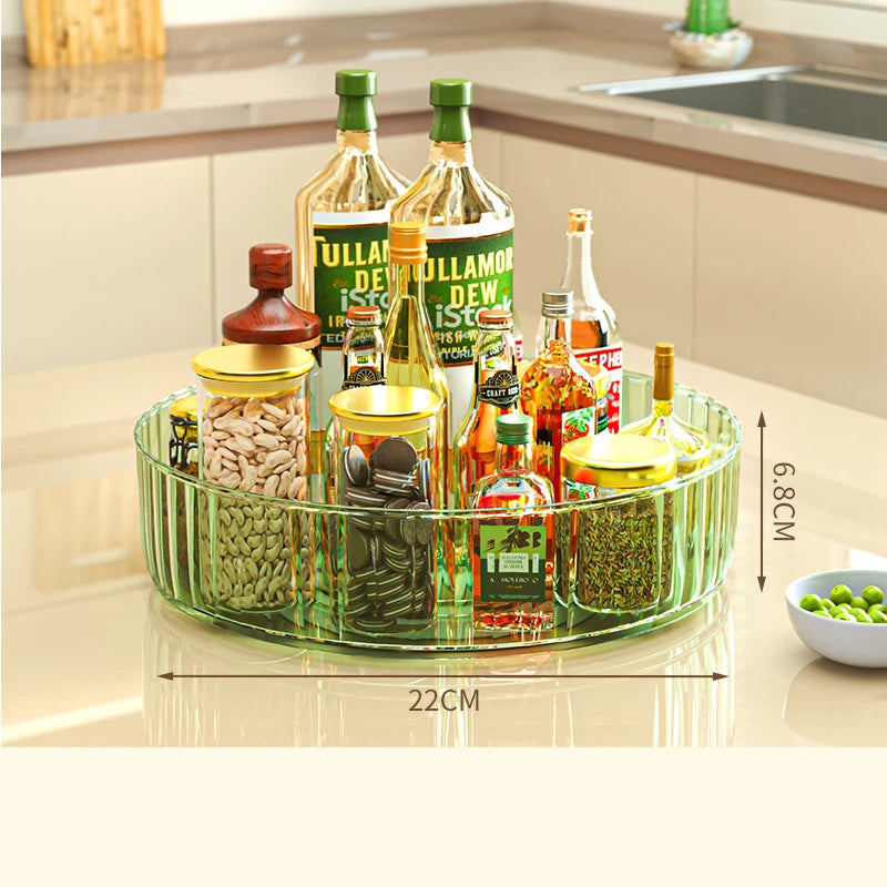 Plastic Organizer Storage Rack Kitchen Corner Storage Hot Sale  Drawer Organizer Circular Rotating Rack