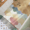 Fresh Style Entrance Door Mat Pvc Washable Dirty-Resistant Foot Mat Entrance Door Silk Ring Cuttable Door Mat
