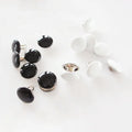 Deepeel CN209 8*8mm Black Zinc Alloy Riveted Button Sets DIY Handmade Luggage Hardware Accessories Clothing Bag Part Accessories