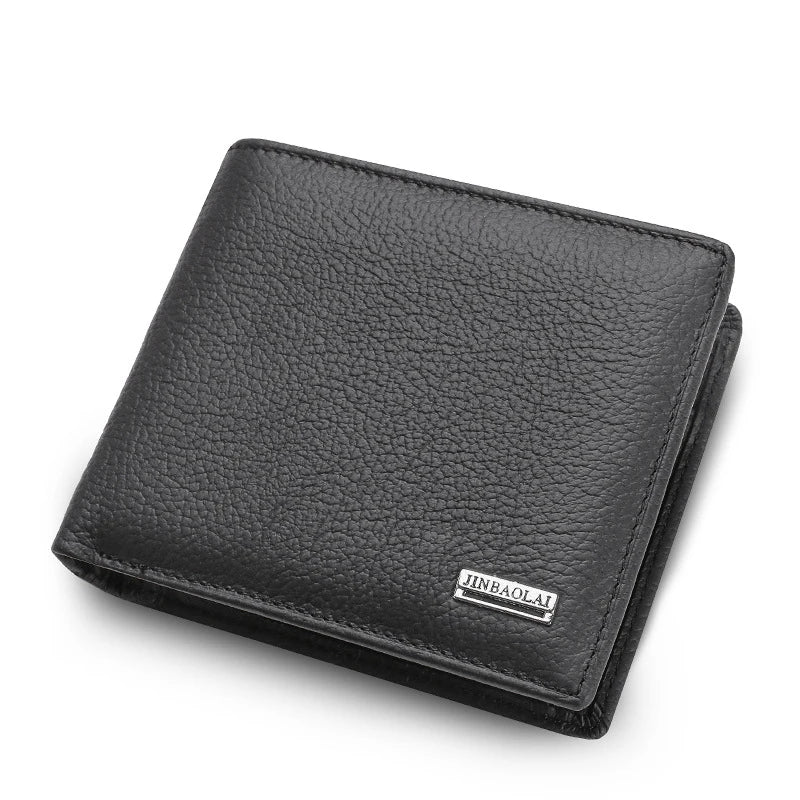 Spot Wholesale Short Gents Wallet Organizer Coin Purse Men Genuine Leather Wallet