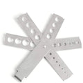 Rust Resistant Durable Jewelry Accessories 6-Piece Stainless Steel Gemstone Measuring Card Gems Diamond Gauge Measuring Tool