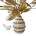 European Luxury Plating Gold Silver Decorative Vase American Modern Decoration Hotel Porch Garden Ceramic Home Accessories
