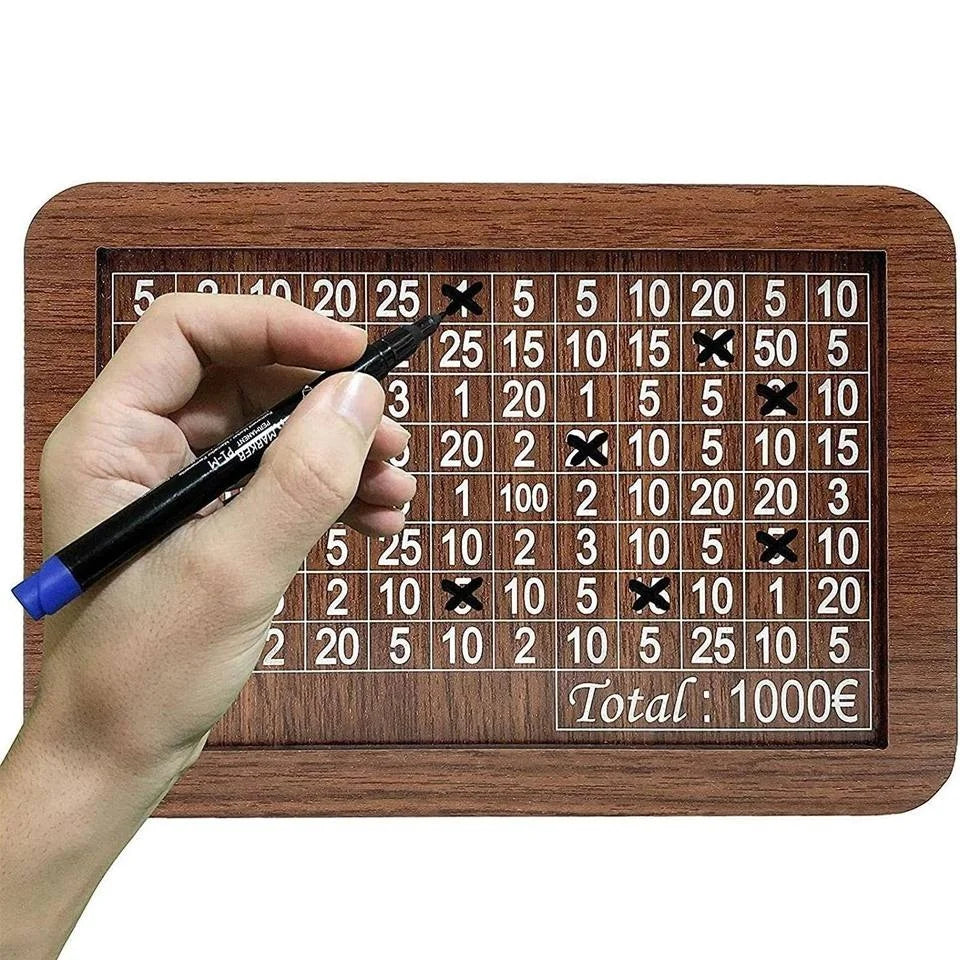 Wholesale High Quality Wooden Piggy Bank Combination Lock Anti-Theft Features Small for Kids Coin Saving Storage Home Decoration