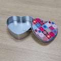 Topjlh Sublimation Gift Metal  Box Custom Logo Round square Heart Sublimation Metal Box for Decorations Mothers Day