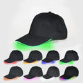 WoZhen Outdoor Hiking Baseball Cap Custom Color LED Casual Cotton Vented Performance with Sun Shade Sunscreen Street Style Image