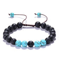 8mm Beaded Tiger Eye Lava Rock Bracelet Stress Relief Bracelets Mens Jewelry Gifts Natrual Stone Bracelets Men Women
