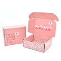 Premium Personalized Pink Cardboard Mailer Boxes Custom Printed for Subscription Services Luxury Gift Shipping Packaging
