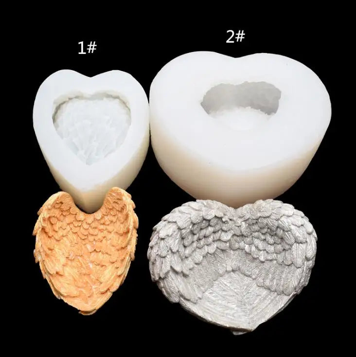 HY Silicone Angel Wing Jewelry Epoxy Resin Molds for Making Jewelry Dishes Plate Epoxy Resin Crafts