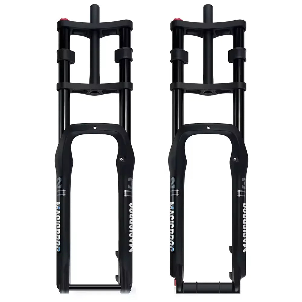 Ebike 20 Inch Air Fork Suspension 135mm Axle Snow Bike Downhill Double Crown Shock Fat Bicycle Inverted Forks