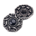 23mm Wholesale Ancient Gold and Silver Hollow Drip Oil Hand Stitch Alloy Buttons Woolen Coat Suit Dress Round Garment Button