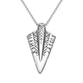 Viking Arrow Rune Necklace Odin's Spear Head Gungnir Viking Arrowhead Necklace for Man