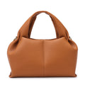 The New Fashionable and Versatile Cloud Niche Solid Color Soft Leather Portable Travel Tote Simple Women's Bag