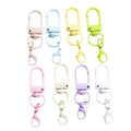 Wholesale Colorful Metal Swivel Trigger Lobster Clasp Keychain Spring Gate Hook Clip DIY Sewing Accessories Key Chains Snap Hook