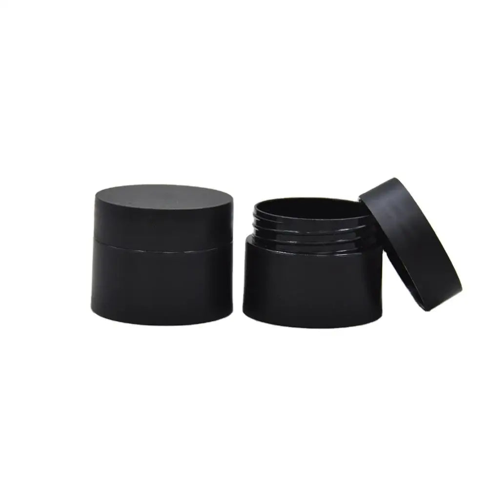 Hot Sale 10g Black PET Plastic Cosmetic Container Free Sample Face Cream Jar Lid for Cream Body Lotion or Shampoo