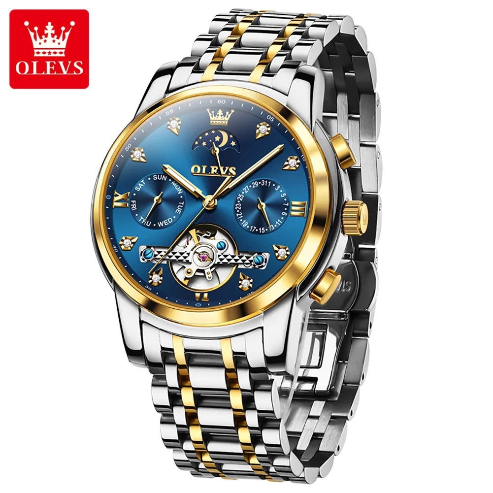 OLEVS 6678 Watch Top Selling Model Fashion Luxury Men's Wristwatches Automatic Mechanical Watch