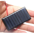 BUHESHUI   5V 60MA Solar Panel Charger for 3.7V Battery   Solar Cell Module+Wire  68*36MM