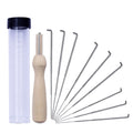 Wooden Handle Felting Needles Set DIY Handmade Wool Pin Felt Tools Kits for Needlework
