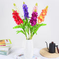 85cm Artificial Flower Garland Single Branch Hyacinth High Branch Violet Large Gladiolus Delphinium Grass Silk Flower