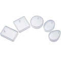 Water Drop Square Round Crystal Epoxy Resin Mold Keychain Pendant Casting Silicone Mould Kit Diy Silicone Mold