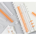 Loose-leaf Book Replacement 30-Hole Core Hole Binding Strip A4 Plastic Creative Design DIY Accessories 7 Colors Promotional