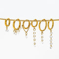 JOOLIM Cute Vintage 18K Gold Plated Huggie Earring Clear Zirconia Dangle High-End Stainless Steel for Parties