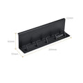 Space Aluminum Black Bathroom Row Hooks Wall Mounted Storage Rack with 5 Hooks for Clothing in Kitchen