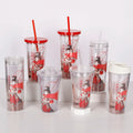 Custom 16oz/20oz/24oz Double Wall Tumbler Reusable Travel Ice Coffee Mugs Cartoon Animation Characters Printed Wholesale Product