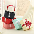 Wholesale High End Ribbons Bows Jewelry Boxes in Stock Multisizes Necklaces Earring Ring Bracelet Packaging Boxes