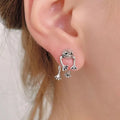 Fashion Ladies Frog Pendant Earrings Jewelry Handmade Antique Silver Plated Frog Charm Designer Stud Earrings for Women