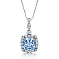 New Design Great Price square Zircon 925 Sterling Silver Jewellery Rhodium Gold Plated Necklace Fashion Jewelry
