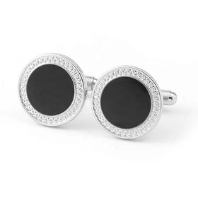 Classic Simplicity Men's Black Copper Cuff Studs French Shirt Business Executive Engagement Anniversary Wedding Party Holiday