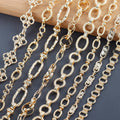C230 GUFEATHER Vintage Copper Metal 18K Gold Plated DIY Necklace Chain for Women Jewelry Making Accessories in Bag