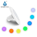 Refined IP68 PC Wall Mounted 6W AC/DC 12V/24V 1.5" 2" RGB LED Underwater Pool Lights for Landscape Dimmable Ra90