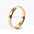 18K Gold Plated Tungsten Geometric Invisible Setting 4mm Third Party Certified Trendy Wedding Band for Men Women Polished Finish