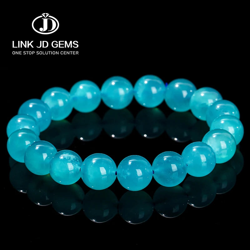JD Natural Stone Beads Children's Bracelet Stretch Rope Handmade Bangles Classic Sunstone Anniversary