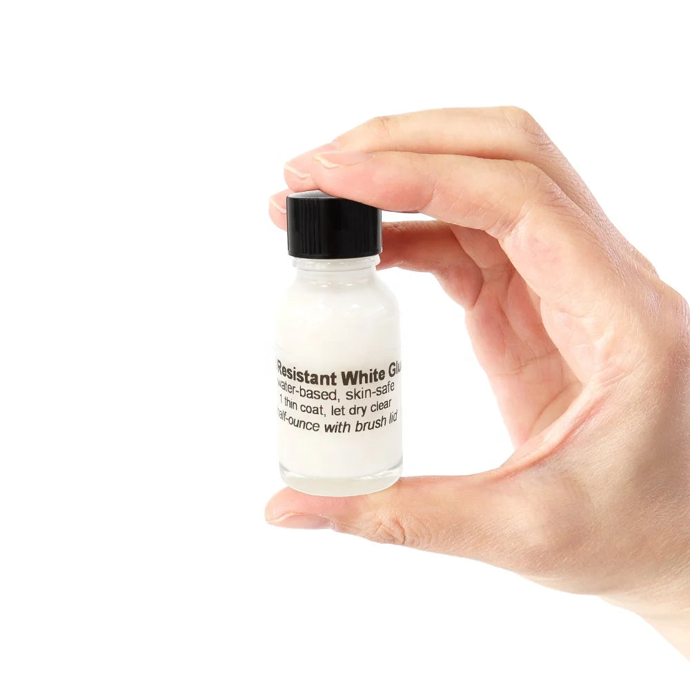 Waterproof Strong Hold 0.5 oz Oil Resistant White Lace Glue for Hair Toupee Wig Extensions Hair Extension Tools