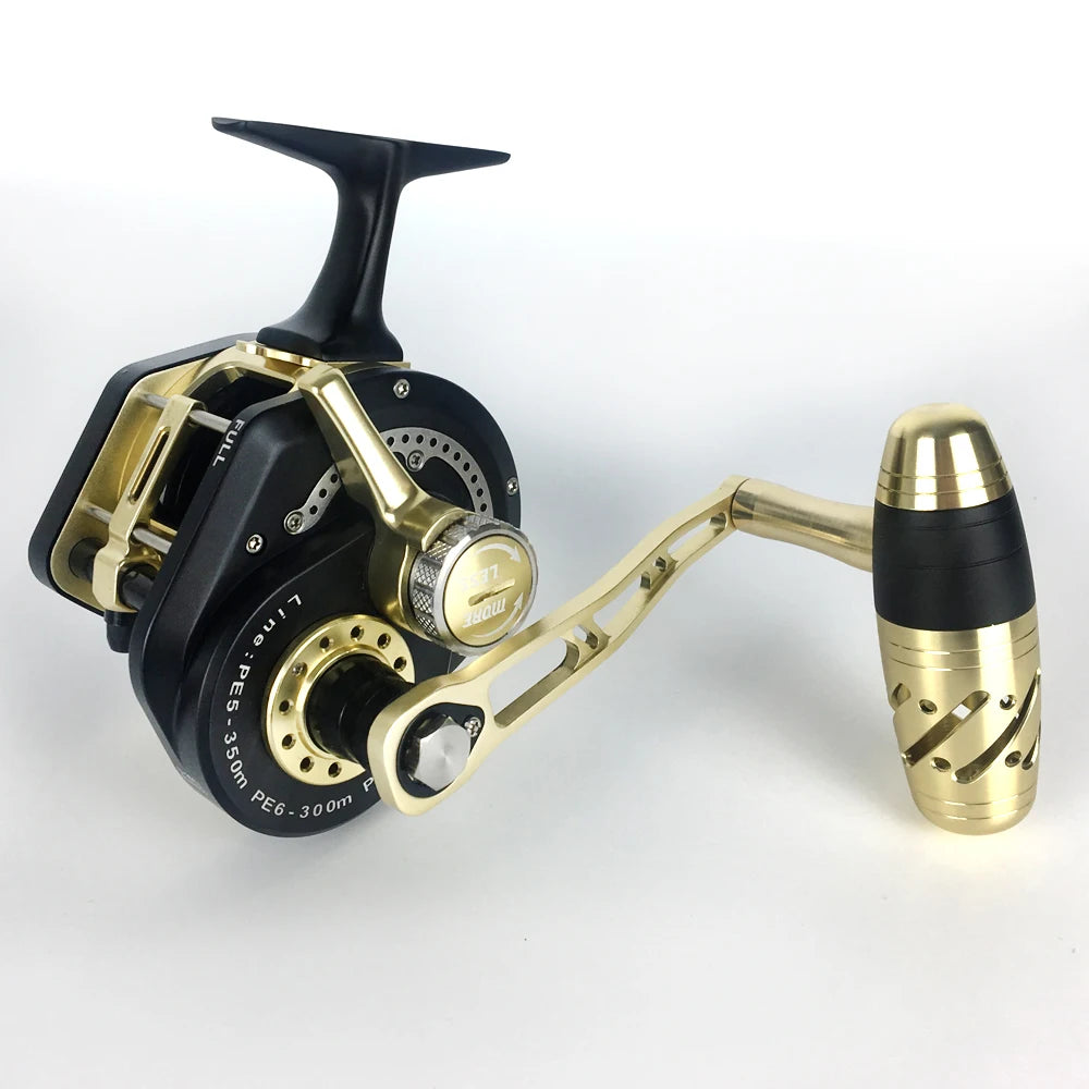 Saltwater Fishing Slow Jigging Reel Aluminum Full Metal Boat Tuna Fishing Overhead Jig Master Jigging Reel