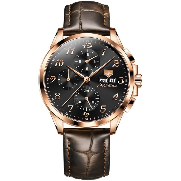 JSDUN 8914 Good Quality Coated Glass Original Movement Stainless Steel  Waterproof Mechanical Wrist Watch
