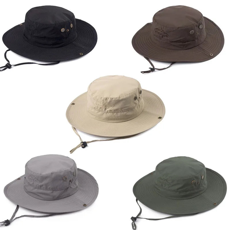 2021 Nylon Taslon Quick Dry Fishing Cycling Bucket Hat Sun Hats for Men Women Summer