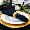 2023 Wholesale New Design Table Decoration Flower Pattern Under Plates Plastic Gold Silver Wedding Charger Plates