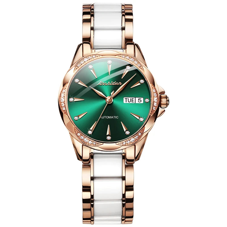 JSDUN 8821 China Manufacturer Coated Glass Original Movement Stainless Steel Waterproof Mechanical Watch