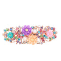Wholesale Hot Selling Flower Rainbow Hairgrips Ladies Floral Butterfly Pearl Rhinestone Metal Spring Hair Clip Hairpins