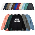ODM/OEM2024 New 500gsm Thick and Comfortable Blank 100% Cotton Unisex Crewneck Sweater Can Be Customized logo