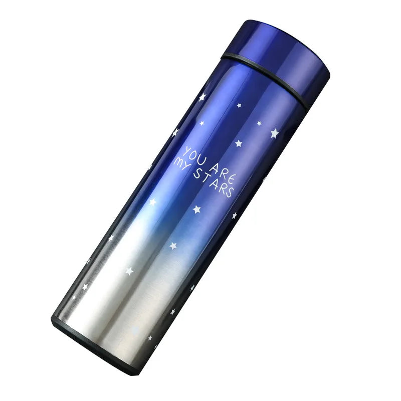 ROSY FX Stainless Steel BPA Free Vacuum Insulated Thermos Flask Sports Bottle LED Temperature Display 12-24 Hours Thermal
