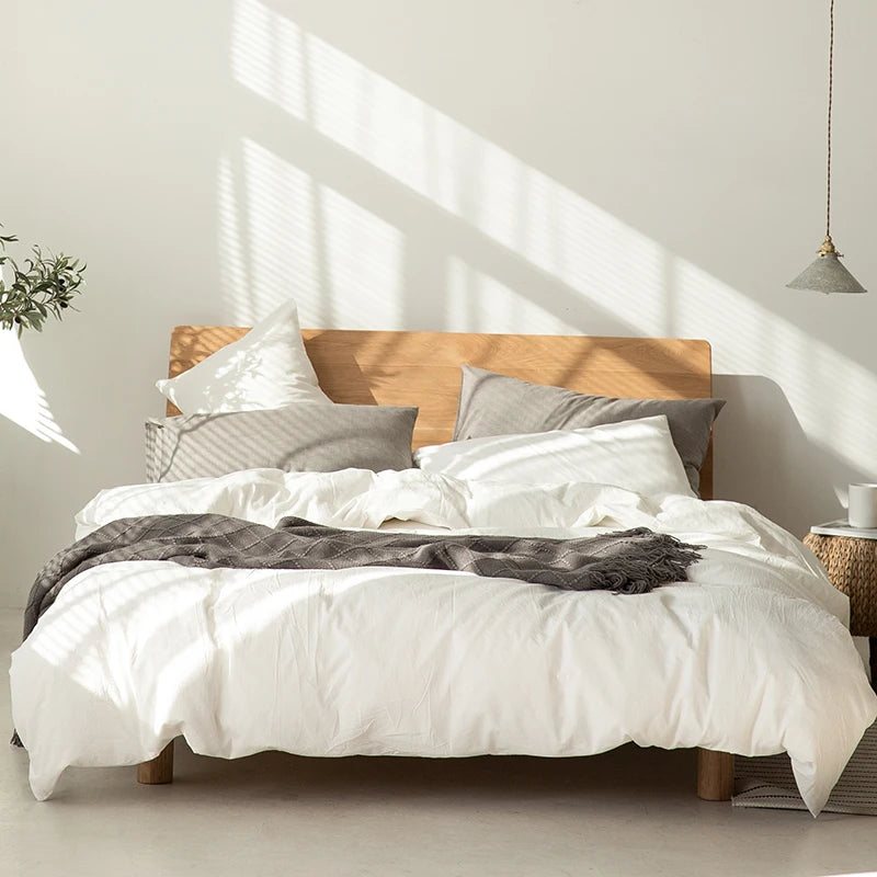 Wholesale 100% Cotton Breathable Durable Woven Bedding Set Yarn-dyed Cotton Bedding Set