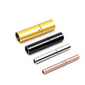 Custom Stainless Steel Cylinder Bayonet Clasps Breakaway Clasp Leather Cord Bracelet Connector