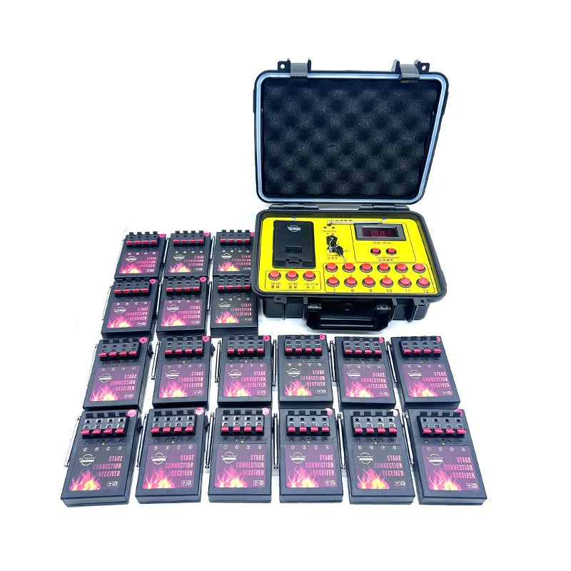 AM04R-18 72 Channel 18*4 Cue Fireworks Firing System 1200 Group Waterproof Transmitter Control Pyrotechnics for New Year MegaBDM